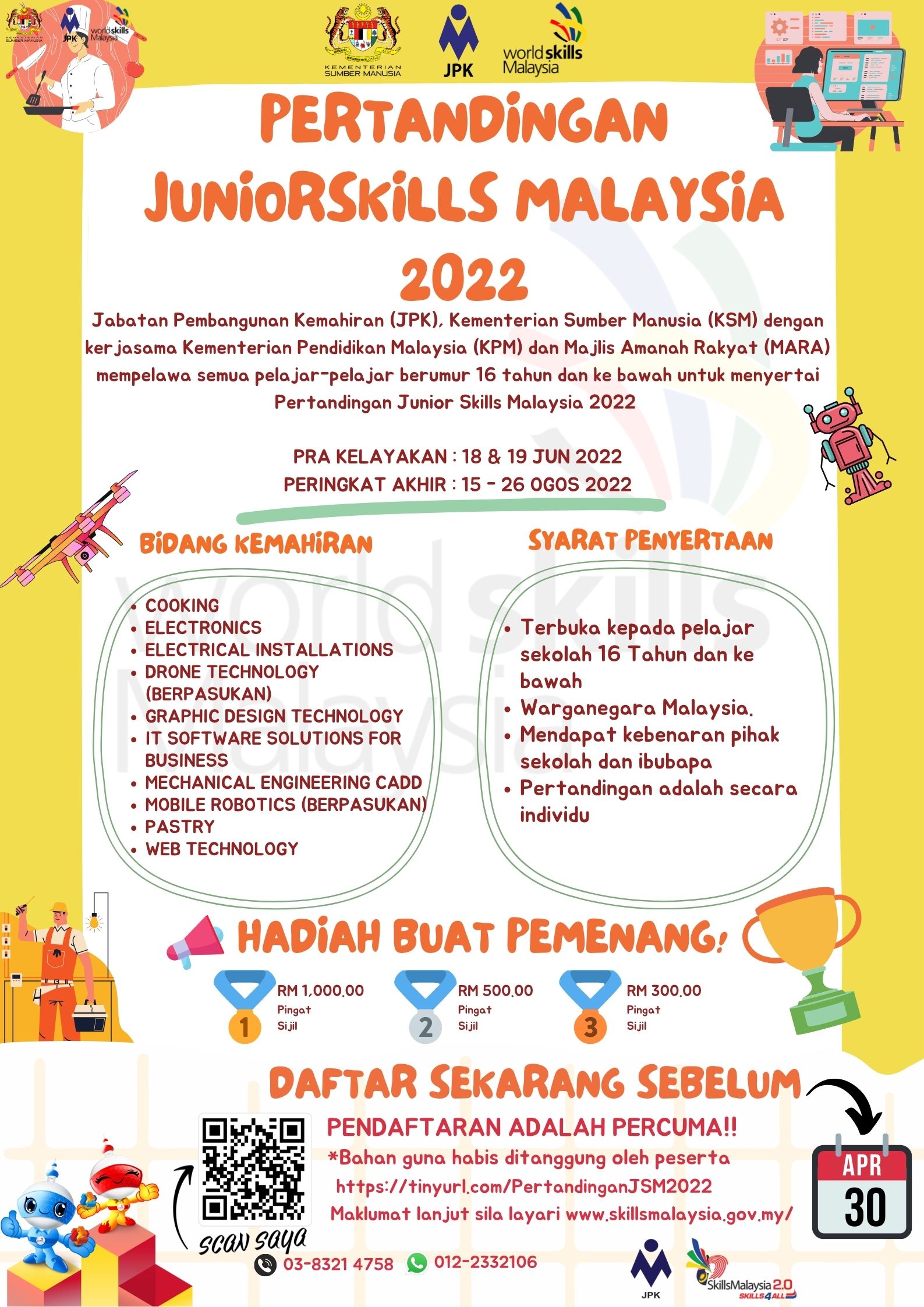 PERTANDINGAN JUNIORSKILLS MALAYSIA 2022 